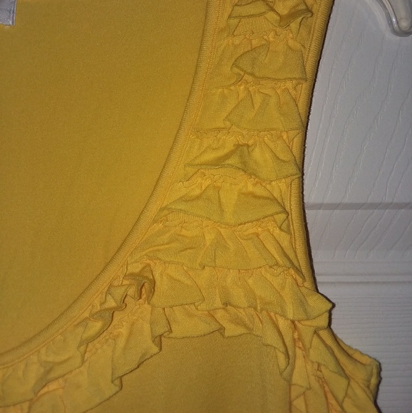 August Silk Yellow Tank NWOT - Picture 5 of 7